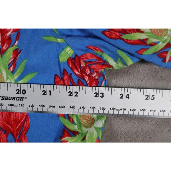 Cubavera Shirt Mens XL Floral Hawaiian Button Up Rayon Short Sleeve Summer Casua - Picture 6 of 7